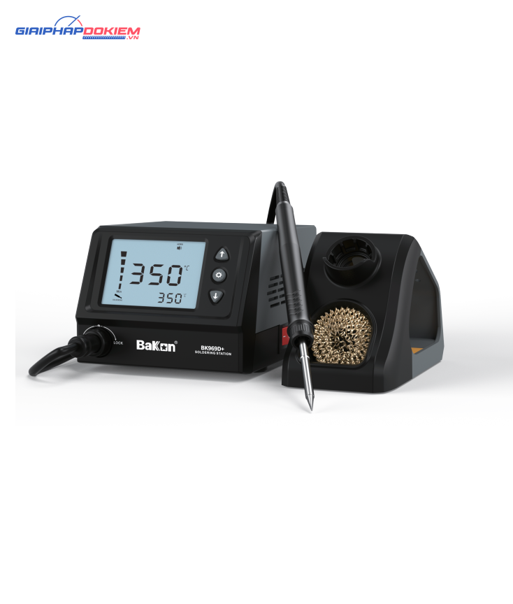 Trạm hàn thiếc Bakon BK969D+ công suất 75W (180~480°C) 1 Trạm hàn thiếc Bakon BK969D+ công suất 75W (180~480°C)