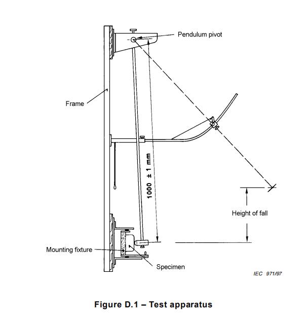 IK Pendulum Impact Test Equipment for mechanical impact testing according to IEC60884-1 standards