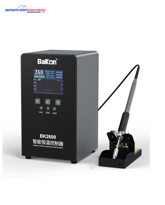 Bộ điều chỉnh nhiệt độ thông minh Bakon BK2600 (100°C - 480°C, 420W) 1 Bộ điều chỉnh nhiệt độ thông minh Bakon BK2600 (100°C - 480°C, 420W)