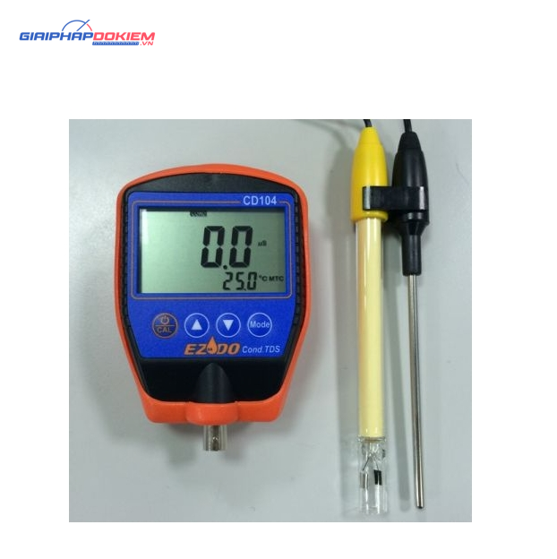 Máy đo độ dẫn điện, TDS, độ mặn, nhiệt độ cầm tay EZDO CD-104 1 Máy đo độ dẫn điện, TDS, độ mặn, nhiệt độ cầm tay EZDO CD-104