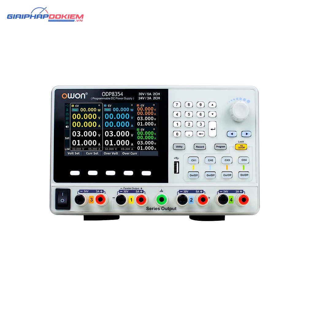 Bộ nguồn DC có thể lập trình OWON ODP8353 (3 kênh) 1 Bộ nguồn DC có thể lập trình OWON ODP8353 (3 kênh)