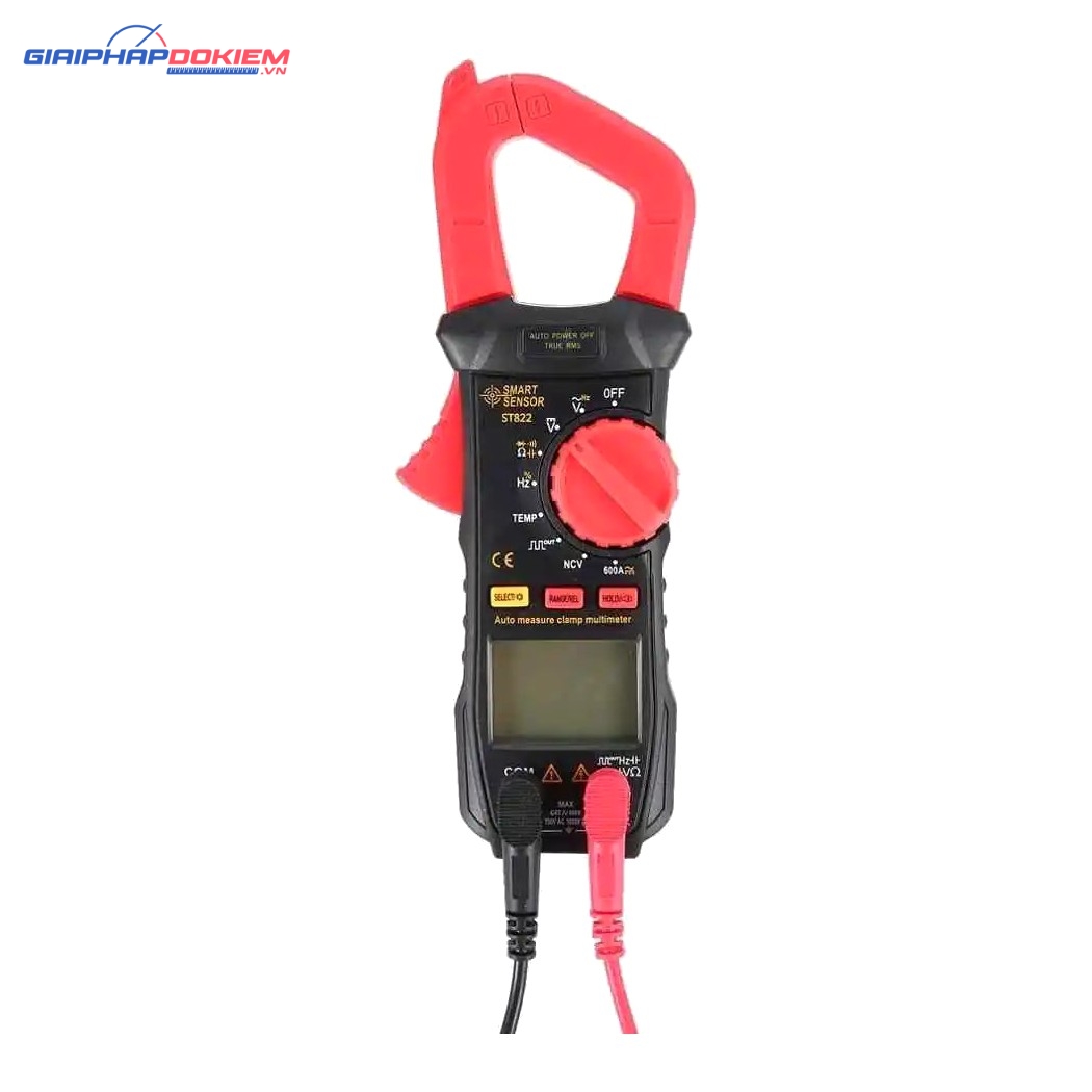 Ampe kìm SMARTSENSOR ST822 AC/DC 600A 1 Ampe kìm SMARTSENSOR ST822 AC/DC 600A