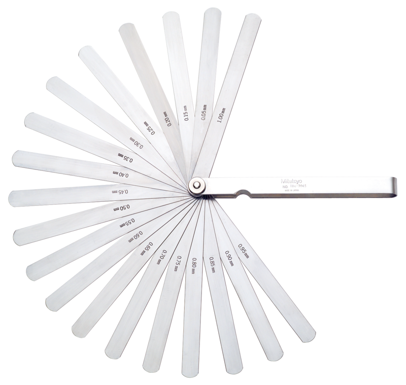 Bộ căn lá 0,03-0.5mm 13 lá Mitutoyo 184-307S 3 Bộ căn lá Mitutoyo - Nhật Bản