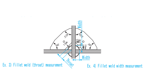 Bộ kiểm tra góc mối hàn WAL2542 11 Góc đo chi tiết trên bộ sản phẩm