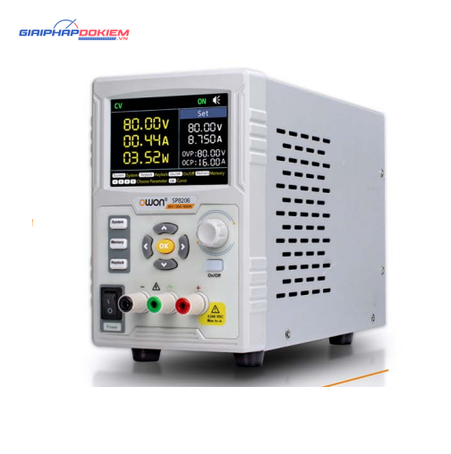 Bộ nguồn DC điện áp cao OWON SP8206 (80V, 20A, 600W) 1 Bộ nguồn DC điện áp cao OWON SP8206 (80V, 20A, 600W)
