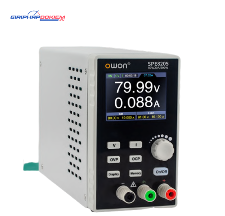 Bộ nguồn DC lập trình 1 kênh OWON SPE6205 (0-60V, 20A, 500W) 1 Bộ nguồn DC lập trình 1 kênh OWON SPE6205 (0-60V, 20A, 500W)