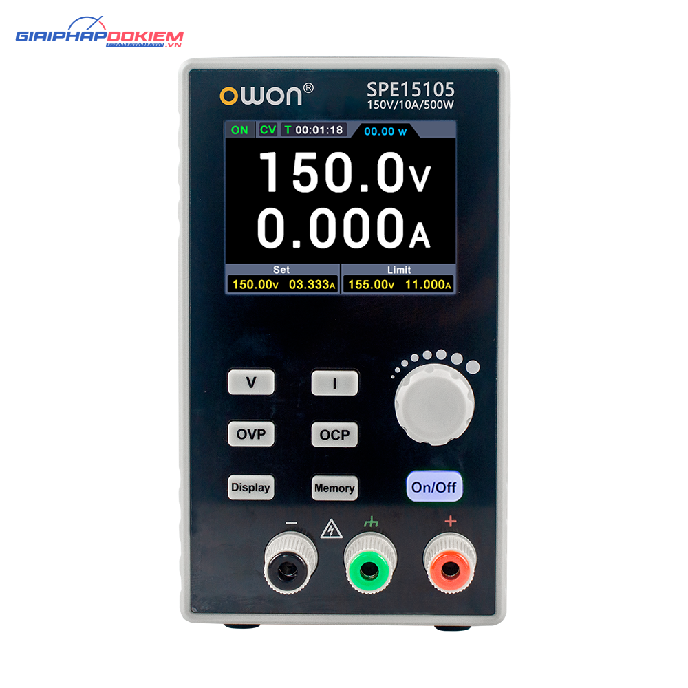 Bộ nguồn DC OWON SPE15105 (0 - 150V, 0 - 10A, 500W) 1 Bộ nguồn DC OWON SPE15105 (0 – 150V, 0 – 10A, 500W)