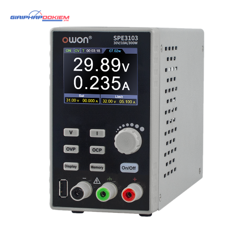 Bộ nguồn DC OWON SPE6103 (0-60V/ 10A/ 300W) 1 Bộ nguồn DC OWON SPE6103 (0-60V/ 10A/ 300W)