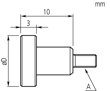 Đầu đo đồng hồ so D=0,2", Steel, Inch Mitutoyo 133017 7 Đầu đo đồng hồ số chi tiết