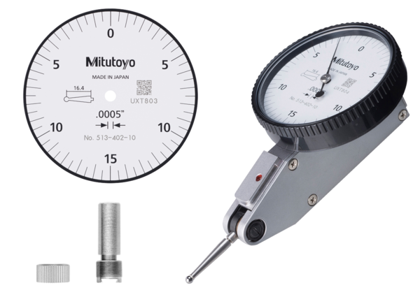 Đồng Hồ So Chân Gập, Dial Test Indicator, Horizontal Type 0,03", 0,0005", 9,52mm Stem Mitutoyo 513-402-10E 9 Đồng hồ so chân gập