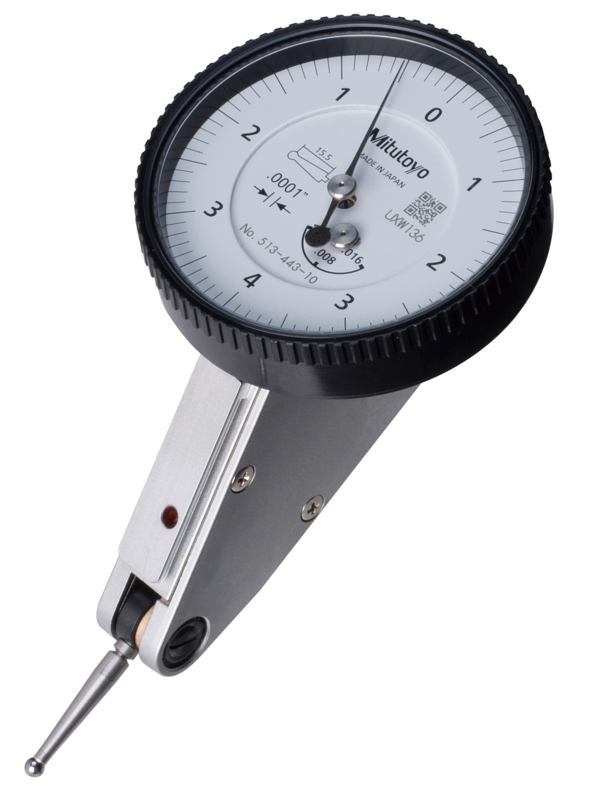 Đồng Hồ So Chân Gập, Dial Test Indicator, Horiz. 20° Face 0,06", 0,0005", 4/9,52mm Stem, with Bracket Mitutoyo 513-446-10T 10 Đồng hồ so cần gạt