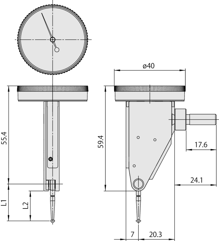 Đồng Hồ So Chân Gập, Dial Test Indicator, Vertical Type 0,008", 0,0001", 4/9,52mm Stem, Bracket Mitutoyo 513-453-10T 13 dong ho so chan gap 513 455 10 bs3