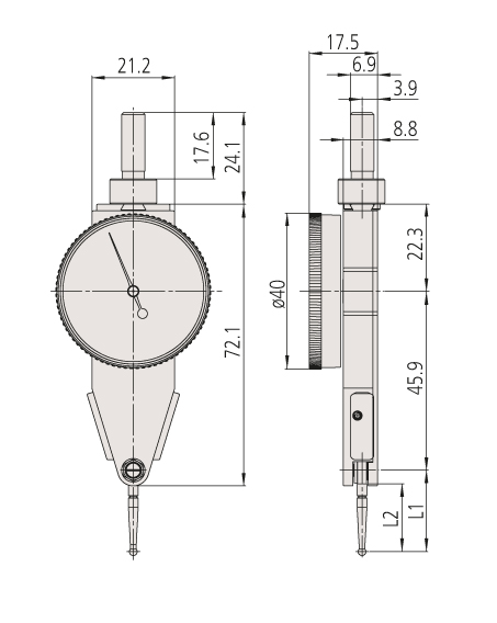 Đồng Hồ So Chân Gập, Dial Test Indicator Parallel Type 0,03", 0,0005", 4/9,52mm Stem, Bracket Mitutoyo 513-482-10T 13 dong ho so chan gap 513 484 10 bs3