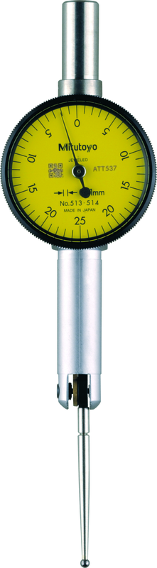 Đồng Hồ So Chân Gập, Dial Test Indicator, Horiz. Pocket Type 0,5mm, 0,01mm, 8mm Stem Mitutoyo 513-514E 5 Đồng Hồ So Chân Gập