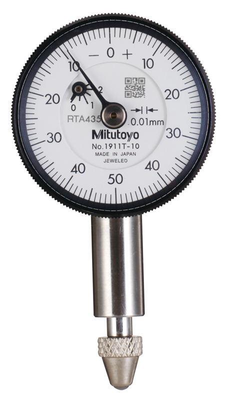 Đồng Hồ So Cơ Khí, Dial Indicator, Flat Back 2,5mm, 0,01mm, Jeweled Bearing Mitutoyo 1911TB-10 9 Đồng hồ so cơ khí