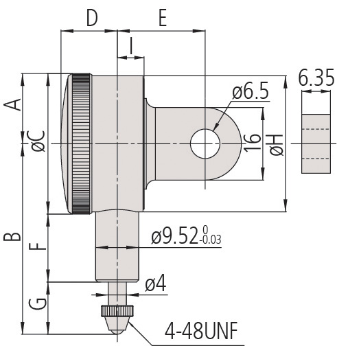 Đồng Hồ So Cơ Khí Flat Back, ANSI/AGD Type 0,5mm, 0,002mm Mitutoyo 1011S-11 10 Đồng hồ đo số Mitutoyo 1921T-10