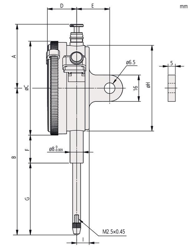 Đồng Hồ So Cơ Khí Lug Back 30mm, 0,01mm Mitutoyo 2330A-10 10 dong ho so co khi 2050sb bs1