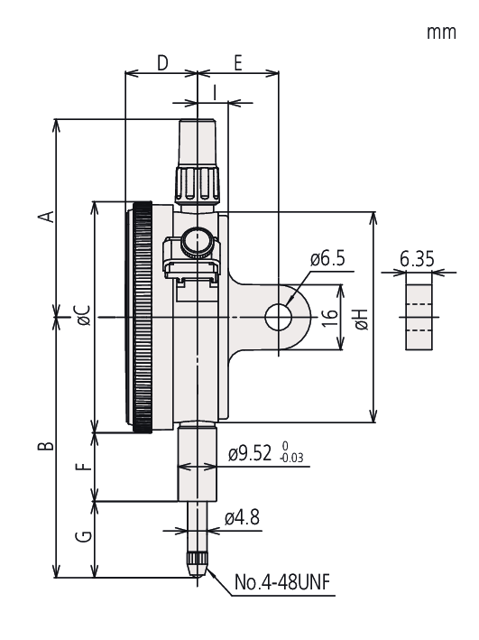 Đồng Hồ So Cơ Khí Flat Back, AGD/ANSI 0,05", 0,0001" Mitutoyo 2905AB-10 13 Đồng hồ đo cơ khí 2414S