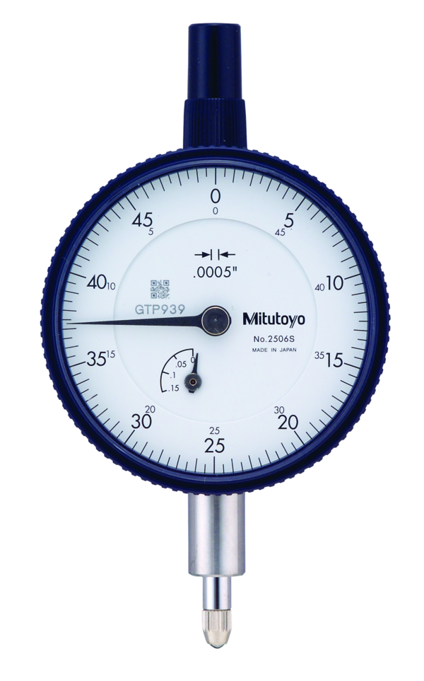 Đồng Hồ So Cơ Khí, Dial Indicator, Flat Back, AGD/ANSI 0,125", 0,0005" Mitutoyo 2506SB 9 Đồng Hồ So Cơ Khí 2506S