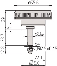 Đồng Hồ So Cơ Khí Lug Back 1mm, 0,01mm Mitutoyo 2960A 15 Đồng hồ so cơ khí Mitutoyo