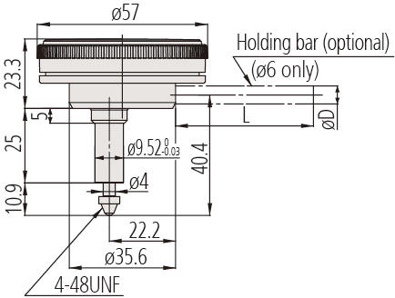 Đồng Hồ So Cơ Khí Back Plunger 0,04", 0,0005" Mitutoyo 2961T 11 Đồng hồ số cơ khí Mitutoyo - Phụ kiện 2