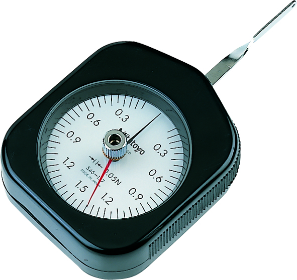 Đồng Hồ So Cơ Khí Đo Dày, Dial Tension Gauge 0,3N-3N, 0,1N Graduation Mitutoyo 546-118 14 Mặt số đồng hồ đo lực căng 546-112