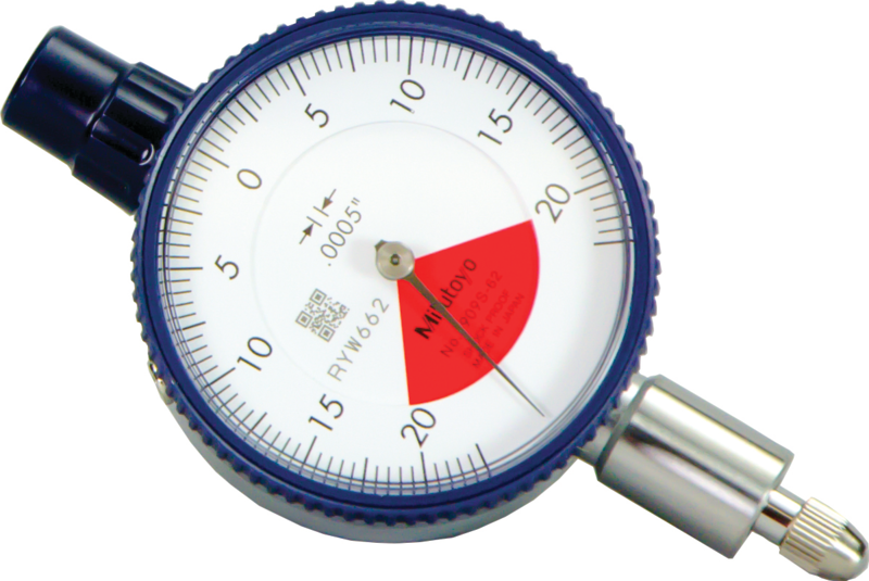 Đồng Hồ So Cơ Khí Chống Va Đập, Dial Indicator, Flat Back, AGD/ANSI 0,04", 0,0005", One Revo, Shock/Dustpr Mitutoyo 1909SB-62 9 Đồng hồ số cơ khí chống va đập