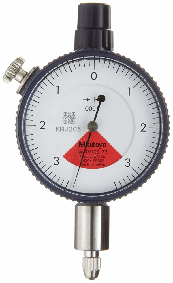 Đồng Hồ So Cơ Khí Chống Va Đập, Dial Indicator, Flat Back, AGD/ANSI 0,006", 0,0001", One Revol., Shockpr Mitutoyo 1910S-72 9 Đồng hồ đo cơ khí