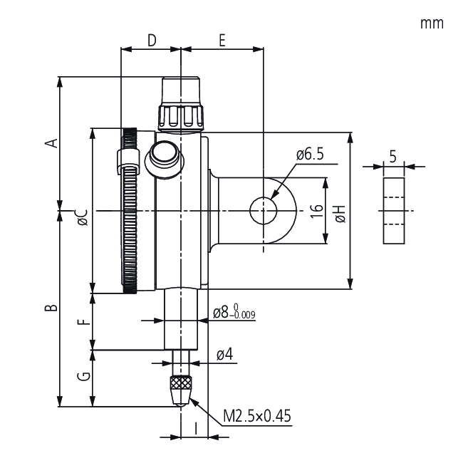 Đồng Hồ So Cơ Khí Chống Va Đập 1mm, 0,01 Mitutoyo 1929A-62 13 1929SB chi tiết 1