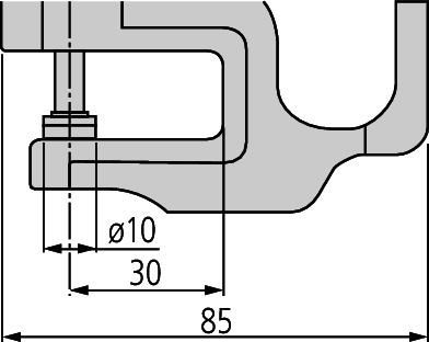 Đồng hồ đo độ dày cơ khí, 0-10mm, 0,01mm Mitutoyo 7301 7 Đồng hồ đo độ dày cơ khí khác