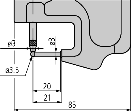 Đồng hồ đo độ dày cơ khí, 0-0,05", 0,0001" Mitutoyo 7326S 7 Đồng hồ đo cơ khí khác