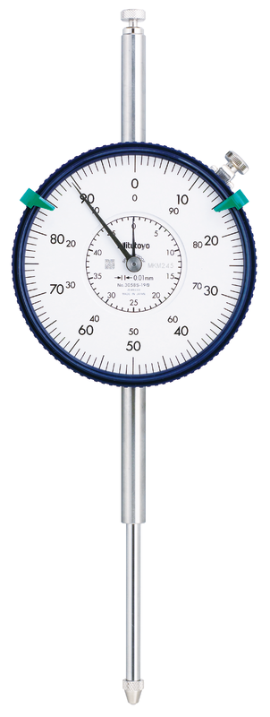 Đồng Hồ So Cơ Khí Mặt Lớn, Dial Indicator, Lug Back 50mm, 0,01mm, Shockp., Coax. Rev. Count Mitutoyo 3058S-19 9 dong ho so co khi mat lon 3058s 19