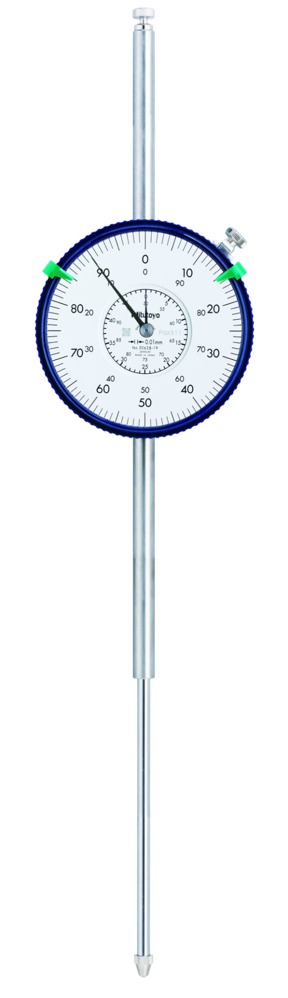 Đồng Hồ So Cơ Khí Mặt Lớn, Dial Indicator, Dial Indicator, Lug Back 100mm, 0,01mm, Shockp., Coax. Rev. Count Mitutoyo 3062A-19 12 Đồng hồ so cơ khí mặt lớn