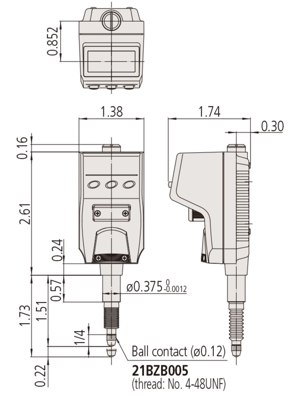 Đồng Hồ So Điện Tử Đặc Biệt, Digital Indicator ID-B, IP66, ANSI/AGD Inch/Metric, 0,2", 0,00005" Mitutoyo 543-586 19 Chi tiết sản phẩm đồng hồ so