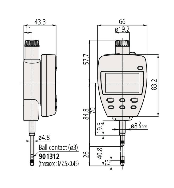 Đồng Hồ So Điện Tử Nguồn Điện Cấp Ngoài, Digital Indicator ID-F, BS AC-Adapter 25,4mm, 0,001mm Mitutoyo 543-551E 10 Thông tin sản phẩm
