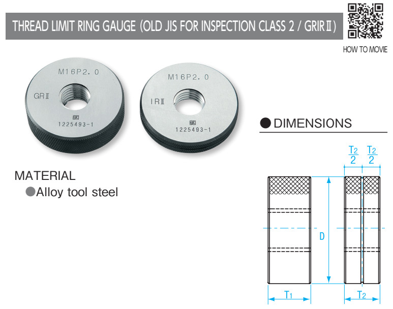 Dưỡng đo ren ngoài M14x2.0-GRIR II, Niigata Seiki GRIR2-1420 7 Dưỡng đo ren ngoài M14x2.0-GRIR II chi tiết kỹ thuật