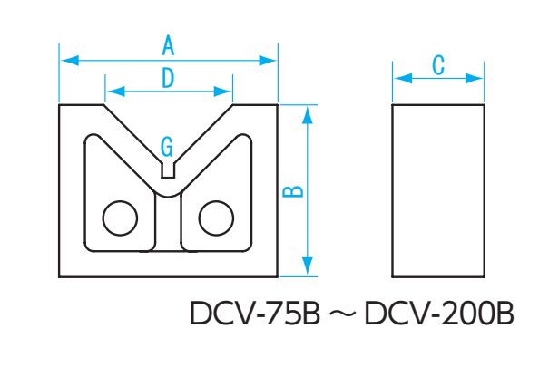 Khối V dài 100mm (2 cái/cặp) Niigata Seiki DCV-100A 7 Khối V chi tiết sản phẩm