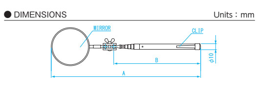 Gương soi kỹ thuật ɸ20mm Niigata Seiki IMT-20R 5 kinh lup imtr 20r bs1