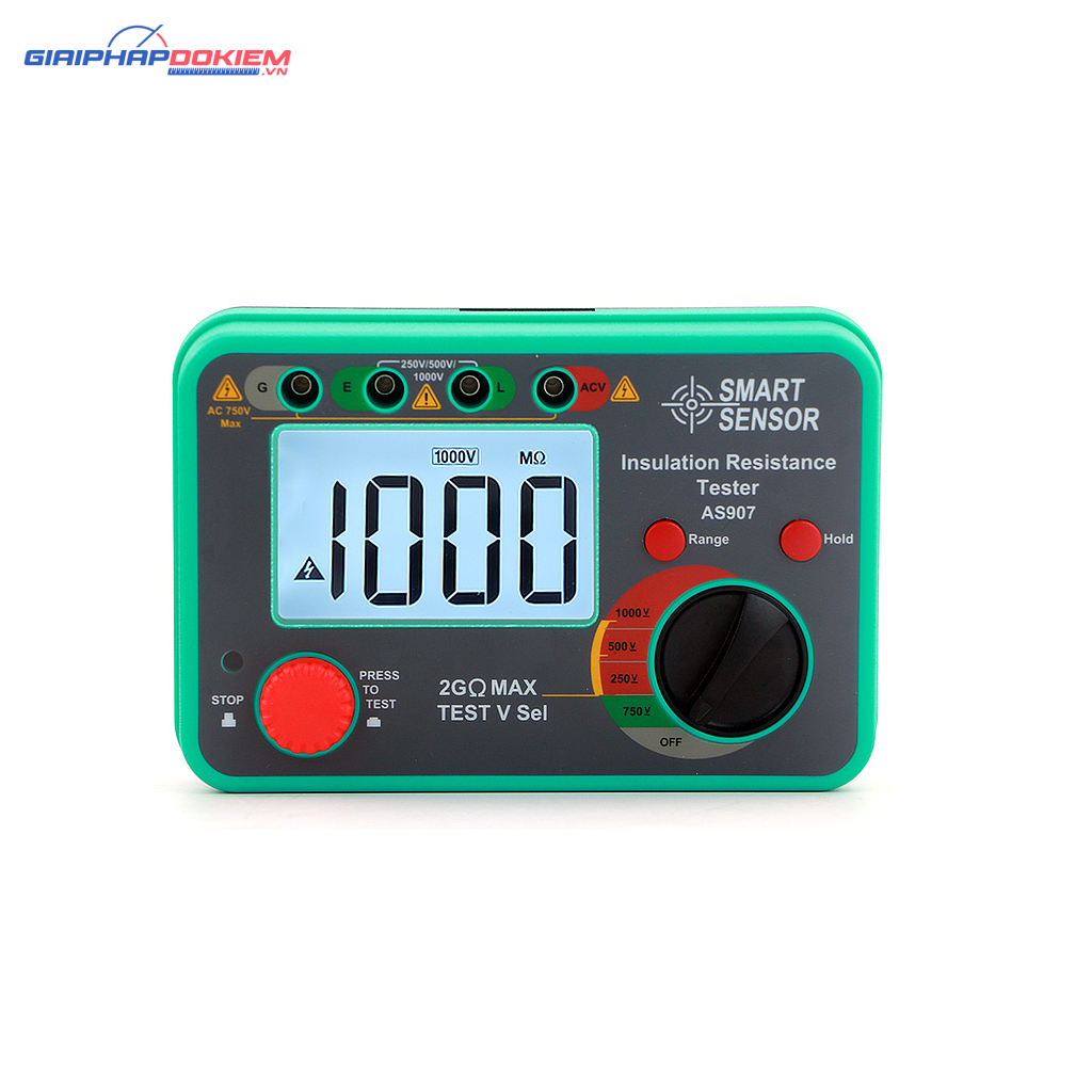 Máy đo điện trở cách điện SMARTSENSOR AS907 (0.1MΩ - 2000MΩ) 1 Máy đo điện trở cách điện SMARTSENSOR AS907 (0.1MΩ – 2000MΩ)