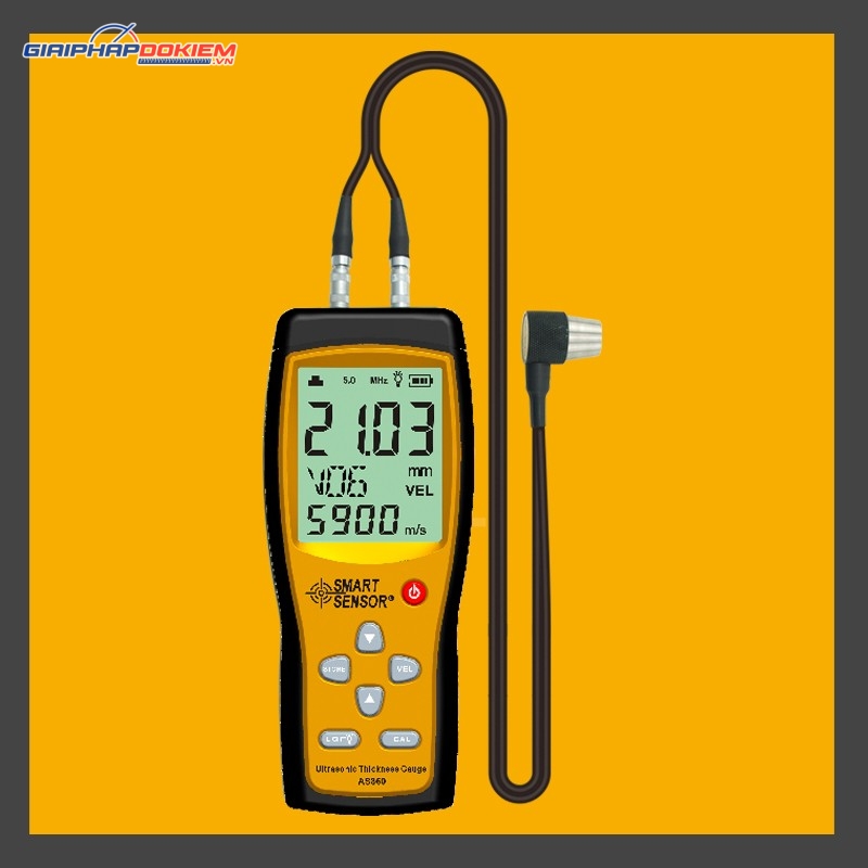 Máy đo độ dày vật liệu bằng siêu âm Smartsensor AS860 (1.2~225mm; ±(1%H+0.1)mm) 1 Máy đo độ dày vật liệu bằng siêu âm Smartsensor AS860 (1.2~225mm; ±(1%H+0.1)mm)