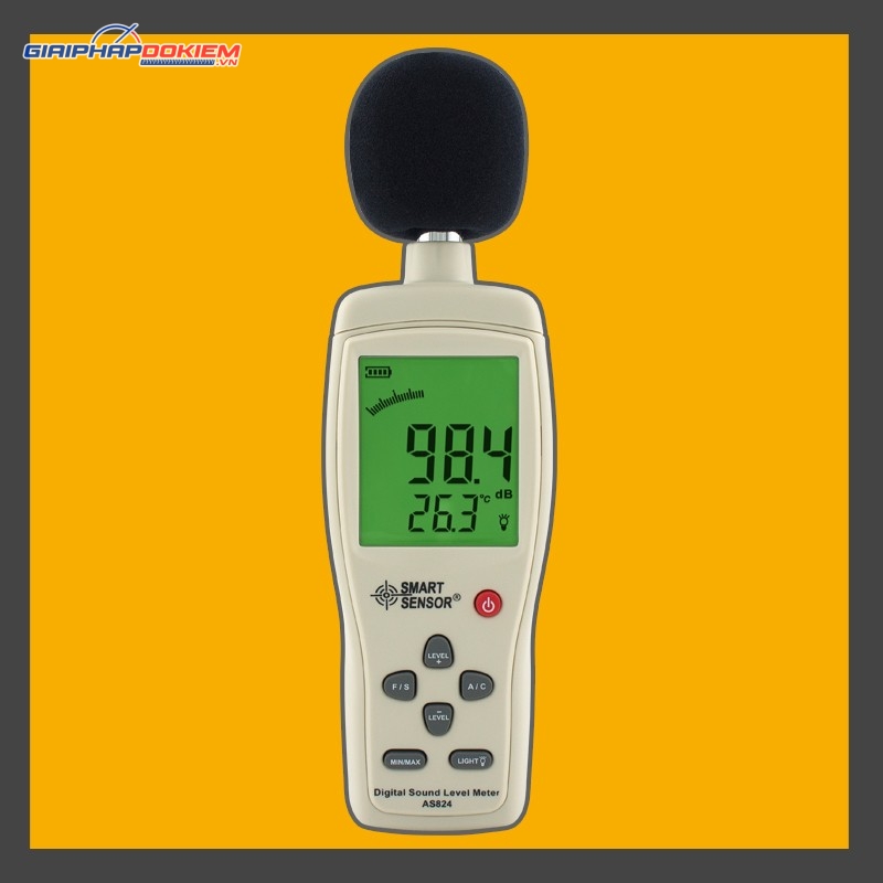 Máy đo độ ồn SMARTSENSOR AS824 (30-130dBA, 35-130dBC, ±1.5dB) 1 Máy đo độ ồn SMARTSENSOR AS824 (30-130dBA, 35-130dBC, ±1.5dB)