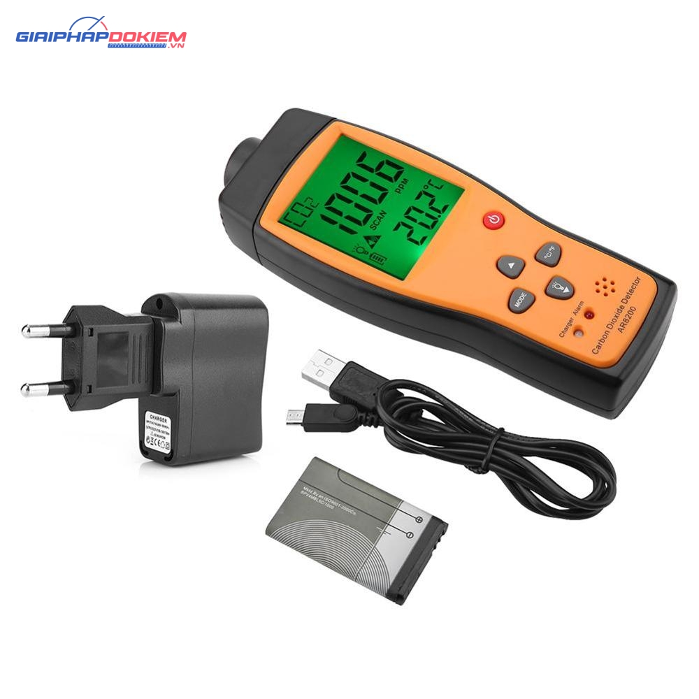 Máy đo khí CO2 SmartSensor AR8200 (350 ~ 9999PPM; ± (30PPM + 5% rdg)) 1 Máy đo khí CO2 SmartSensor AR8200 (350 ~ 9999PPM; ± (30PPM + 5% rdg))