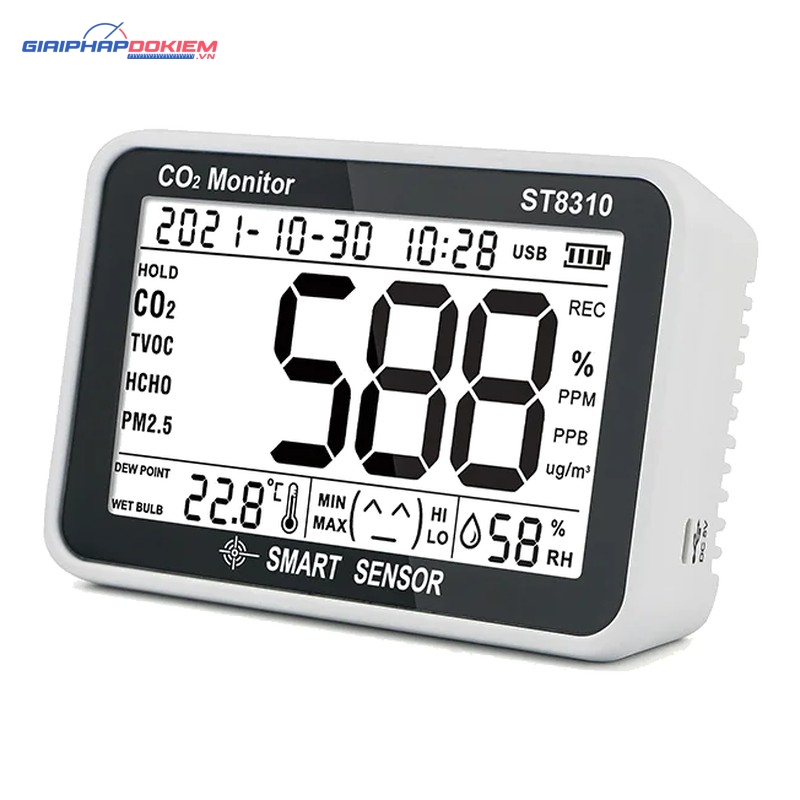 Máy đo khí CO2 SMARTSENSOR ST8310 (400 ~ 5000PPM) 1 Máy đo khí CO2 SMARTSENSOR ST8310 (400 ~ 5000PPM)