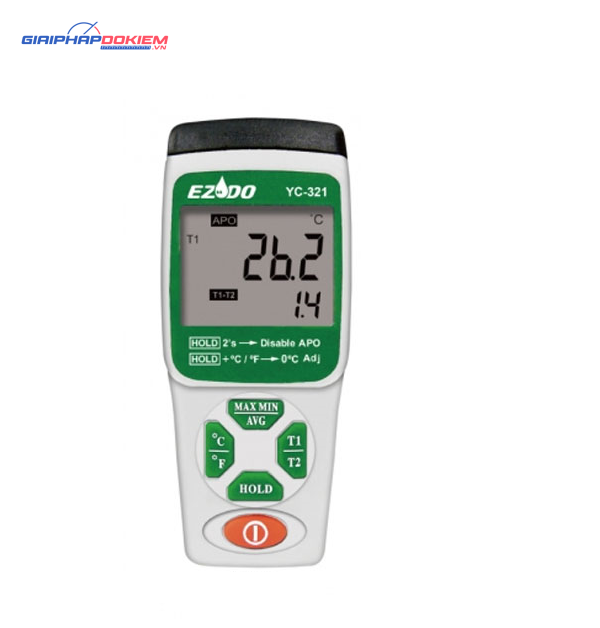 Máy đo nhiệt độ loại K cầm tay EZDO YC-321 2 kênh (-200°C đến +1372°C) 1 Máy đo nhiệt độ loại K cầm tay EZDO YC-321 2 kênh (-200°C đến +1372°C)