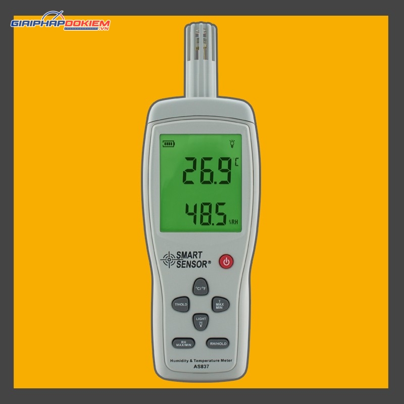 Máy đo nhiệt độ và độ ẩm Smartsensor AS837 (-10℃~50℃, 5%RH~98%RH) 1 Máy đo nhiệt độ và độ ẩm Smartsensor AS837 (-10℃~50℃, 5%RH~98%RH)