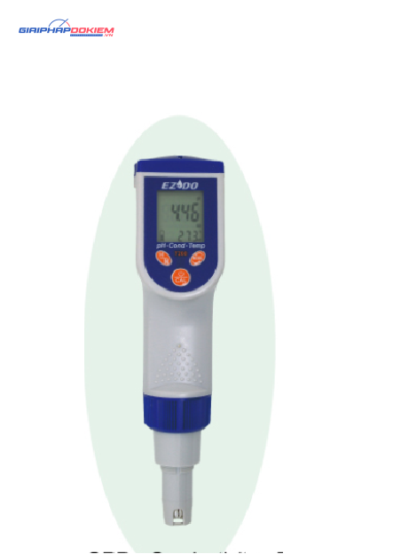 Máy đo pH, độ dẫn điện, TDS, độ mặn, nhiệt độ cầm tay chống nước EZDO 7200 (-2~16.00 pH; ±0.01+1 digit) 1 Máy đo pH, độ dẫn điện, TDS, độ mặn, nhiệt độ cầm tay chống nước EZDO 7200 (-2~16.00 pH; ±0.01+1 digit)
