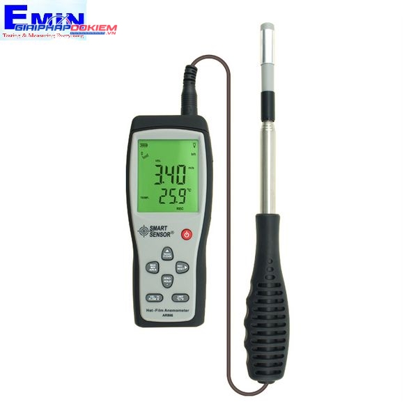Máy đo tốc độ, lưu lượng và nhiệt độ gió SmartSensor AR866 (30m/s, USB, lưu dữ liệu) 1 Máy đo tốc độ, lưu lượng và nhiệt độ gió SmartSensor AR866 (30m/s, USB, lưu dữ liệu)