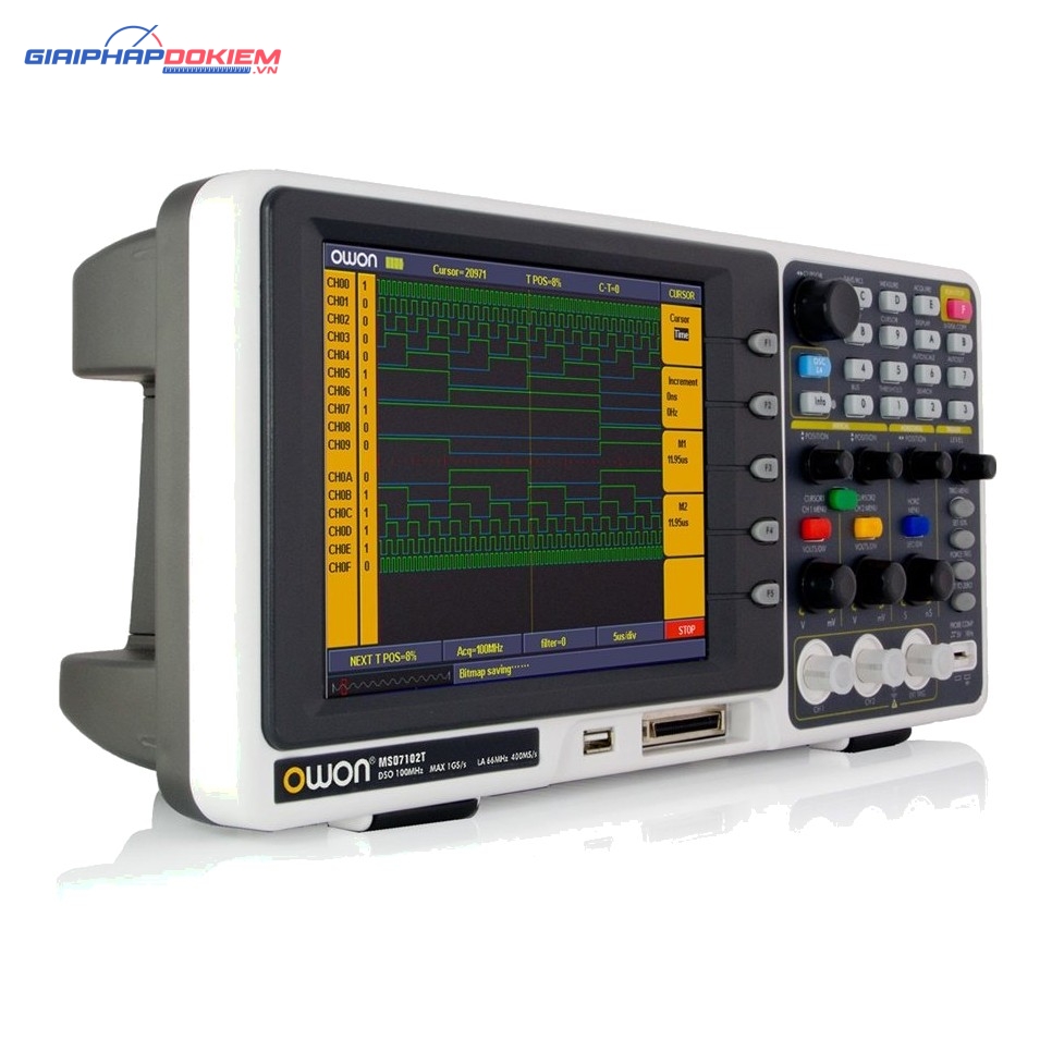 Máy hiện sóng OWON MSO7102T (100M, 1GS/s, 2CH, 2M) 1 Máy hiện sóng OWON MSO7102T (100M, 1GS/s, 2CH, 2M)
