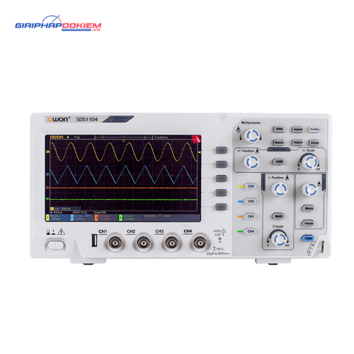 Máy hiện sóng số OWON SDS1104 (100MHz, 4 kênh, 1 GS/s) 1 Máy hiện sóng số OWON SDS1104 (100MHz, 4 kênh, 1 GS/s)
