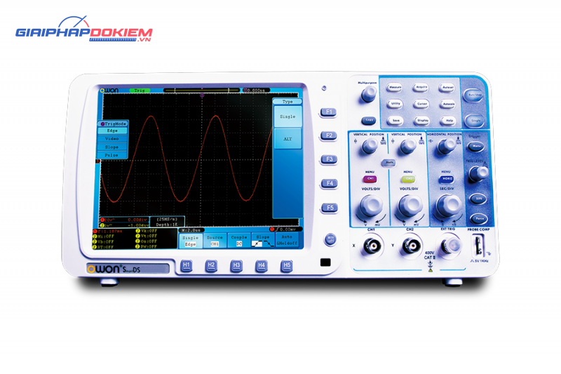 Máy hiện sóng số OWON SDS7202V (200MHz, 1GS/s, 2 kênh, VGA) 1 Máy hiện sóng số OWON SDS7202V (200MHz, 1GS/s, 2 kênh, VGA)